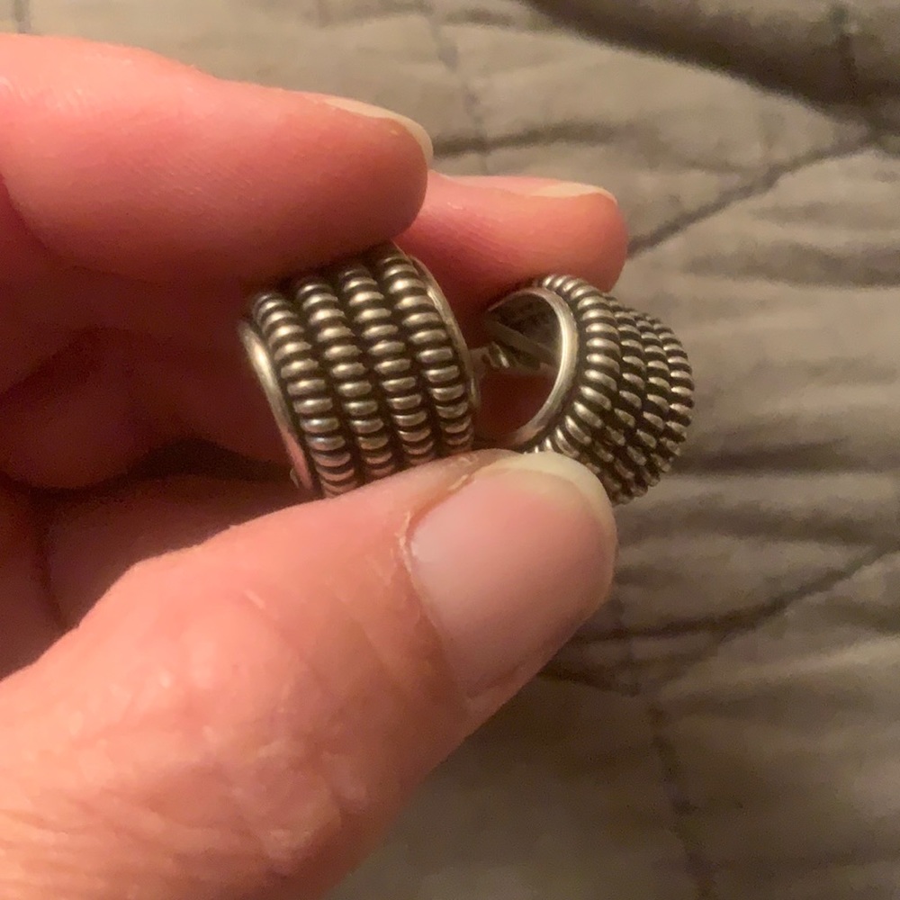 Silpada silver hoops
